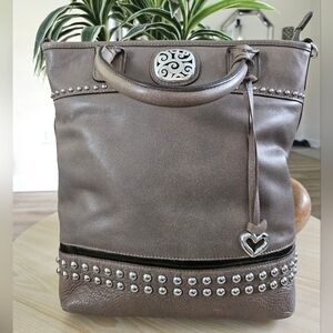 Brighton Rockwell Women's  Tan Casual Leather Tote Bag.